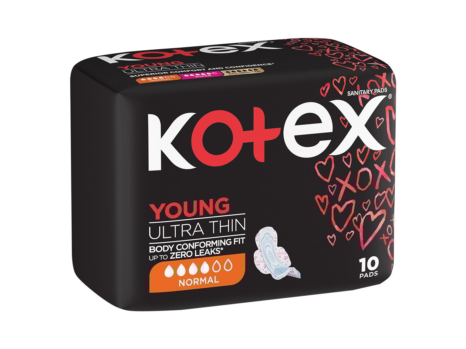 Kotex Young Ultra Thin Normal Pads 10s product image