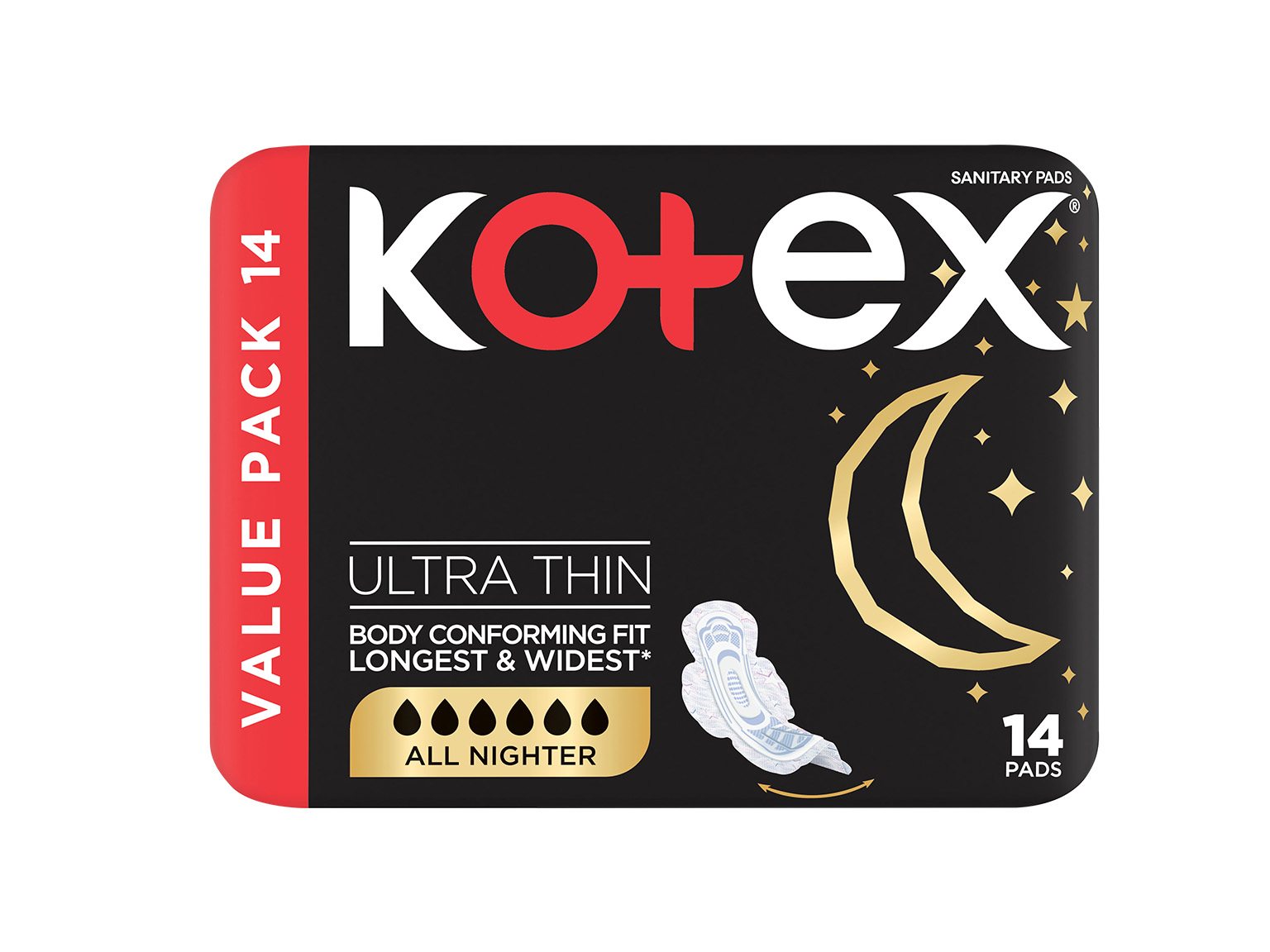 Kotex Ultra Thin Normal Pads 10s product image