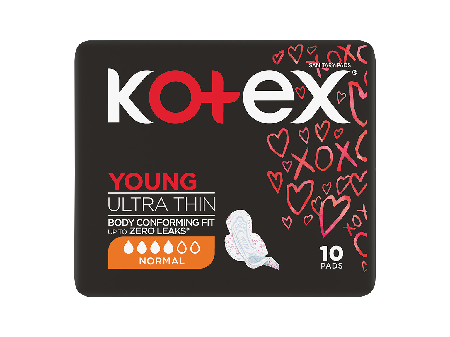 Kotex Young Ultra Thin Normal Pads 10s product image