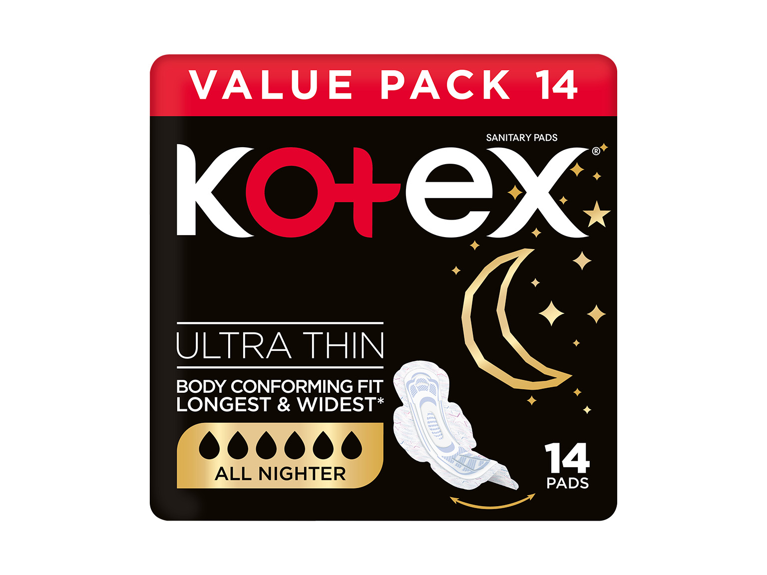 Kotex Ultra Thin Normal Pads 10s product image
