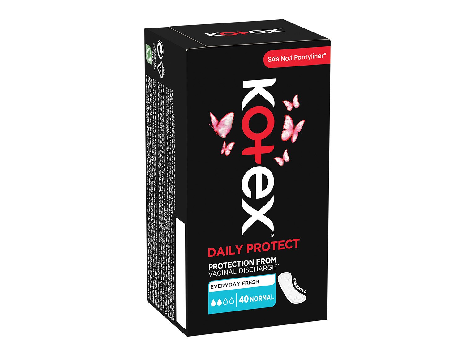 Kotex Daily Protect Normal Unscented Liners 40s product image