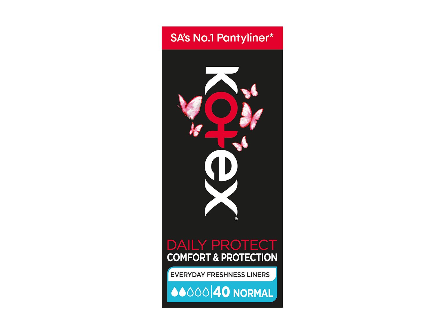 Kotex Daily Protect Normal Unscented Liners 40s product image