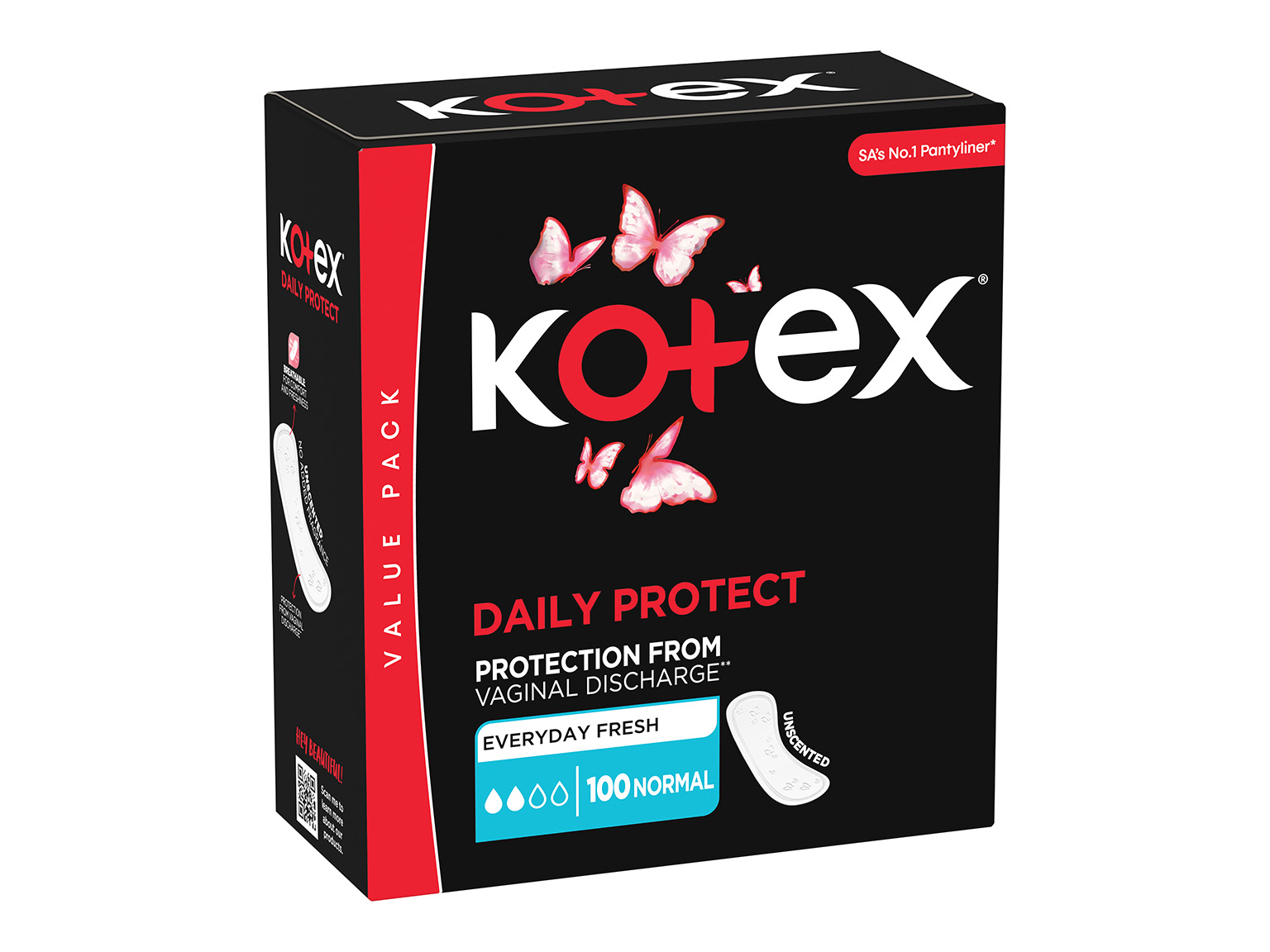 Kotex Daily Protect Normal Unscented Liners 100s product image