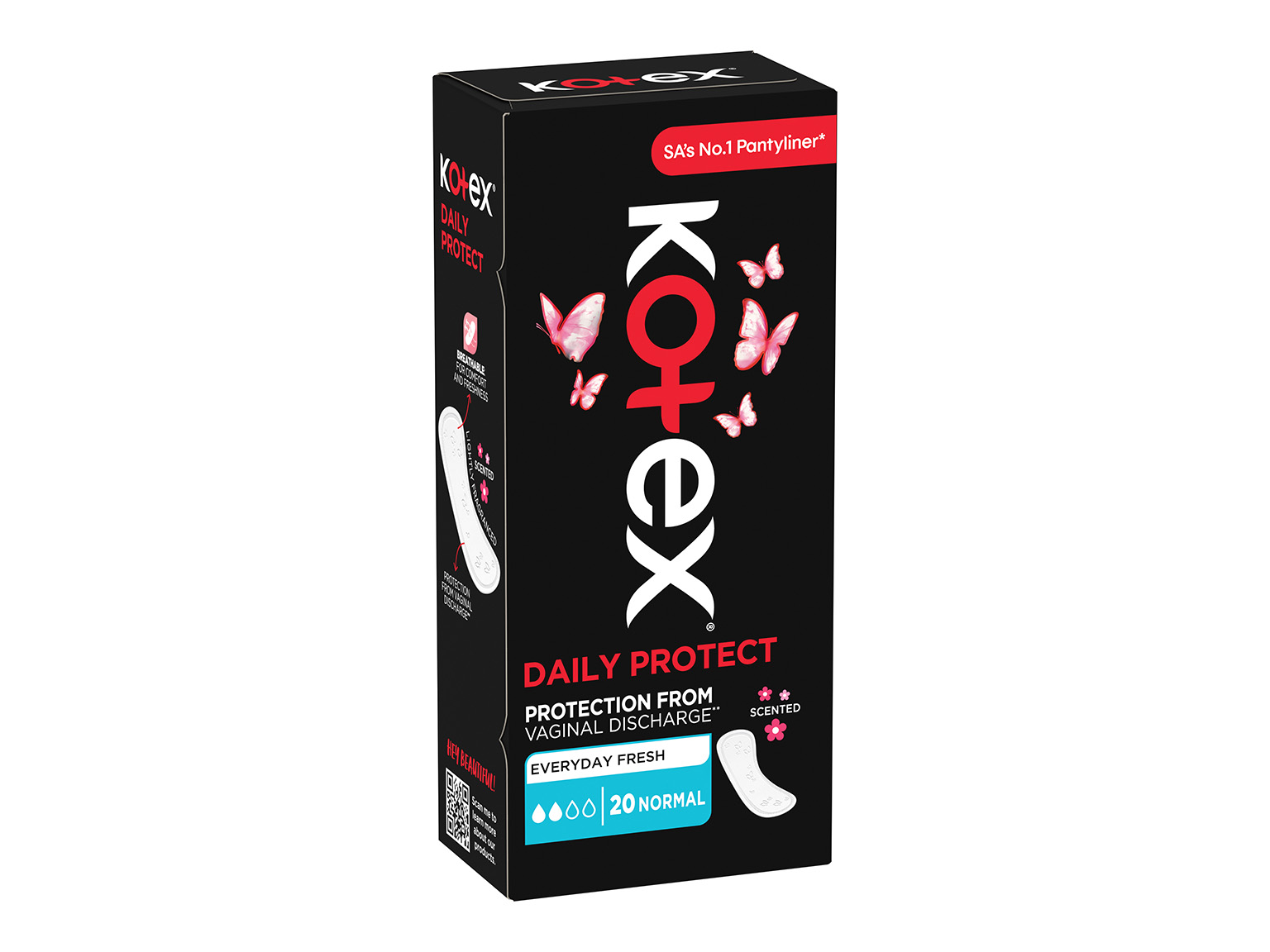 Kotex Daily Protect Normal Scented Liners 20s product image