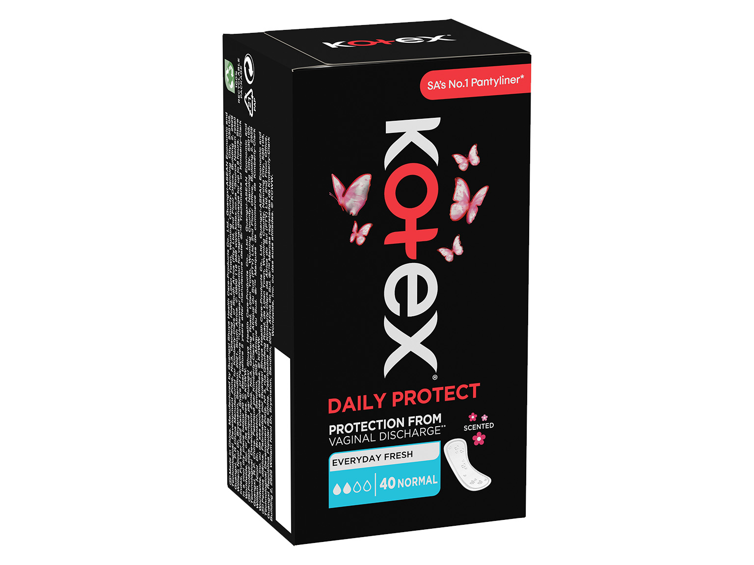 Kotex Daily Protect Normal Scented Liners 40s product image