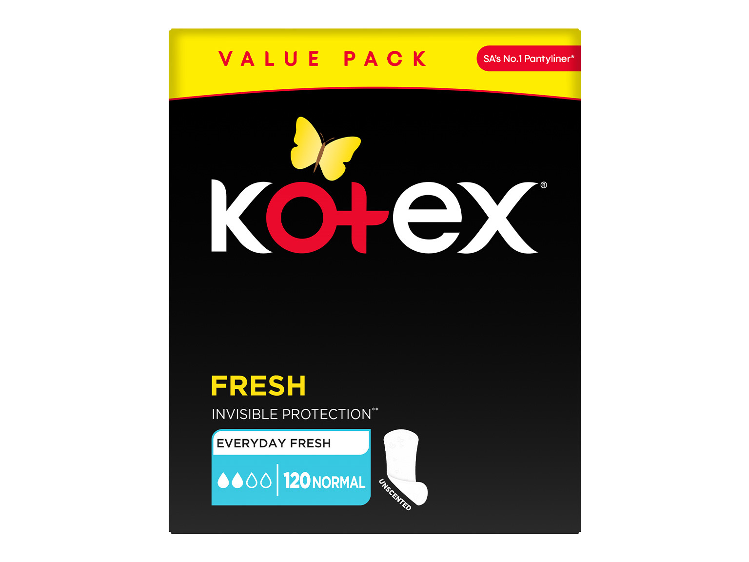 Kotex Liners Fresh Normal 120s product image