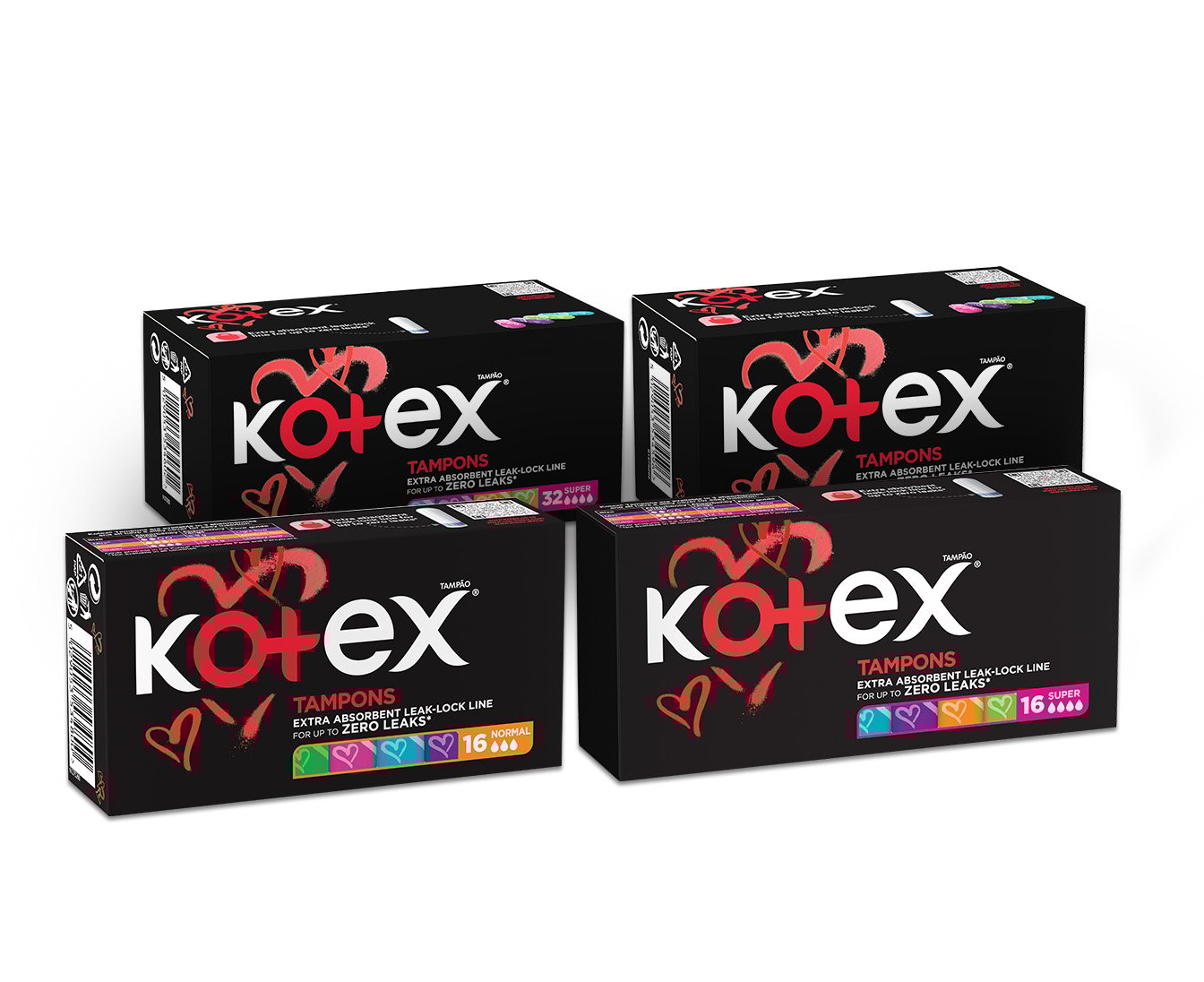 Бардык тампондор Kotex®